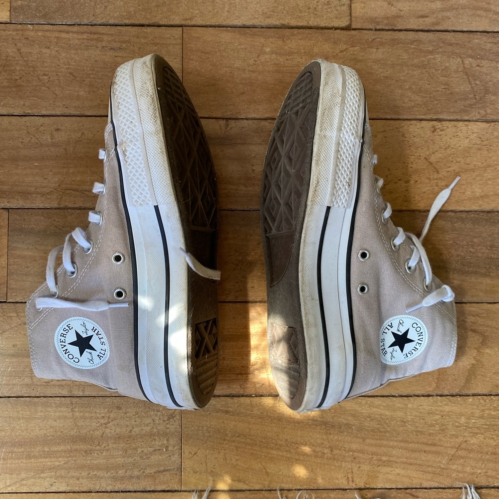 Converse Kids High-Top Sneakers - Beige